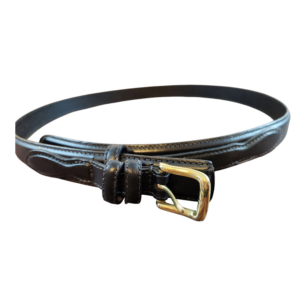 Stone Mountain 6113 mens Genuine Italian Leather 42/105 black gold
